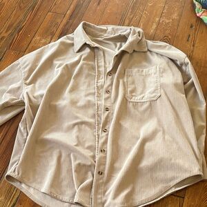 Striped Button-Up Shirt